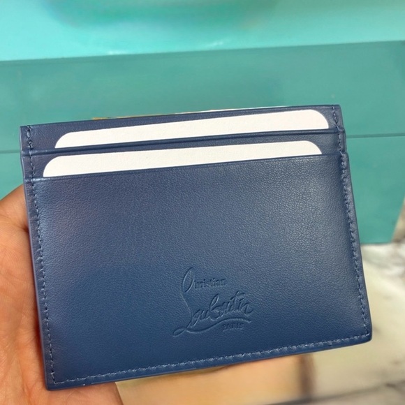 Christian Louboutin denim Studded Card Holder - Picture 5 of 9